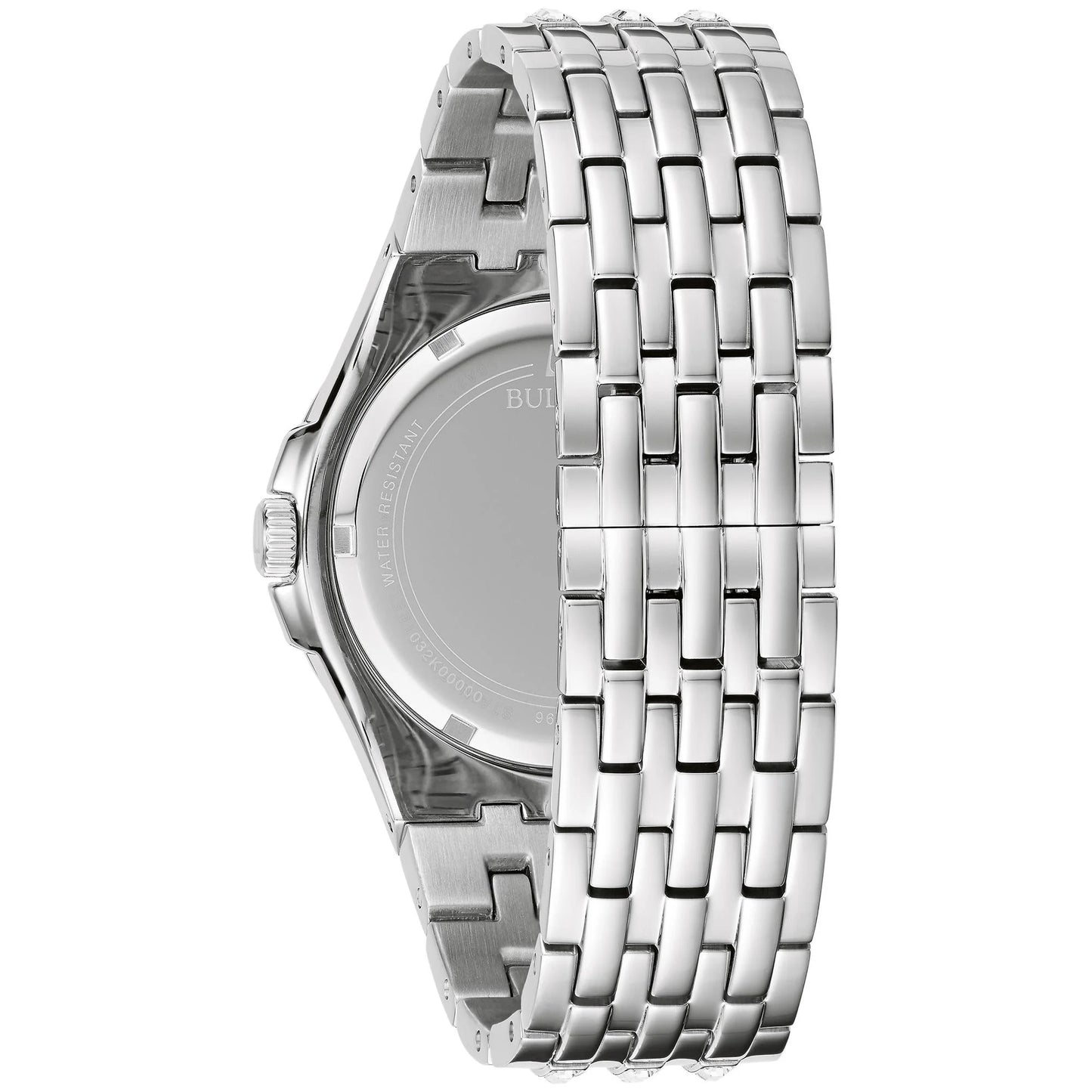 Men'S Stainless Steel Crystal Accented Watch - 96A254