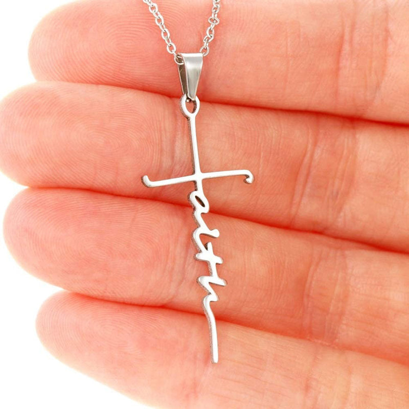 Stainless Steel Necklace Faith Necklace Faith Gift